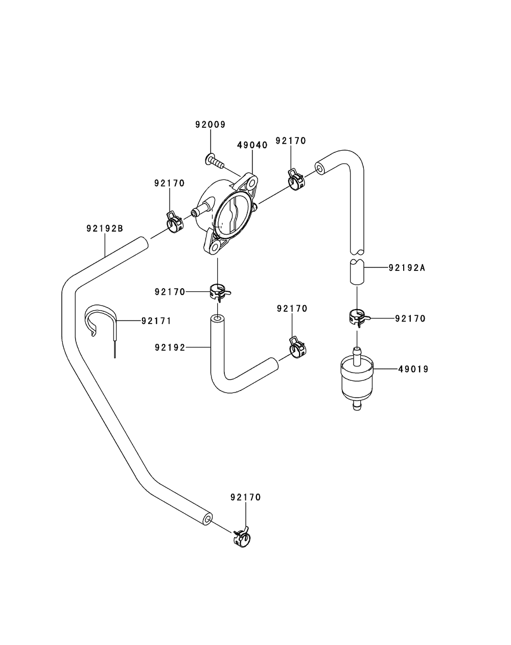 Kawasaki Fr730v-As21 Fuel Tank And Fuel Valve Diagram and Parts List for Z-FORCESZ48 (17AIDGHB-17AIDGHB010)(2015) Cub Cadet Lawn Tractor